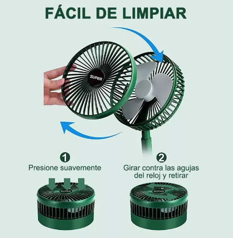 combo 2 Ventilador Pequeño Retractil