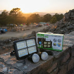 REFLECTOR SOLAR 80W + 2 LUCES LED + POWER BANK USB | KIT COMPLETO DE EMERGENCIA