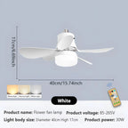 Kit x2 Ventilador con Luz LED + Control Remoto | 3 Velocidades + 3 Modos de Luz + Instalación E27 Fácil